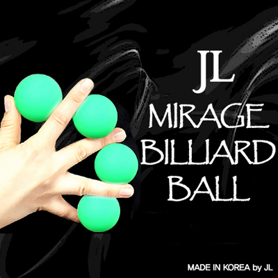 Mirage Billiard Balls - JL (GREEN, 3 Balls & Shell)