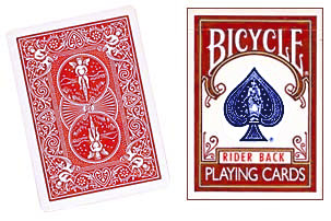 Cartas para Forzar - 1 Eleccion - 10 de Diamantes - Cartas Bicycle - Rojo