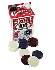 Poker Chip - regular Cartas Bicycle - 100