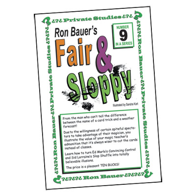 Ron Bauer Series: # 9 - Fair & Sloppy - Libro de Magia