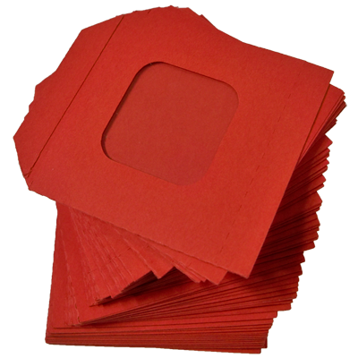 Nest of Wallet Refill Envelopes 50 units (Red with Window)