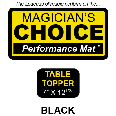 Table Topper Tapeta para Trucos de Magia Close-Up (NEGRO - 17.75x31.75 cm) - Ronjo