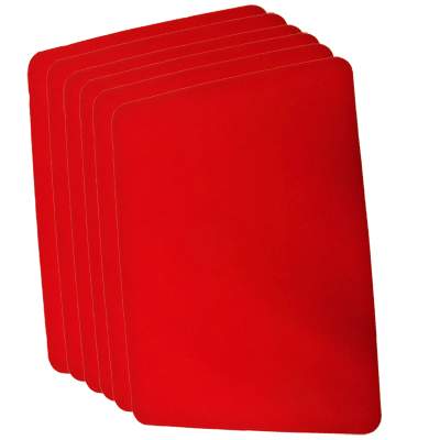Small Close Up Pad 6 Pack (Red 8 inch x 10 inch) - Goshman