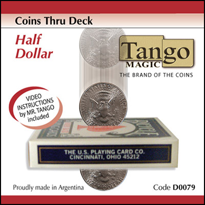 Moneda atraves de Cartas (Medio Dolar) - Tango (D0079)