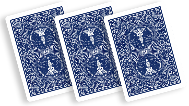 SVENGALI BICYCLE BLUE 809 MANDOLIN BACK DECK OF PLAYING CARDS GAFF MAGIC TRICKS 