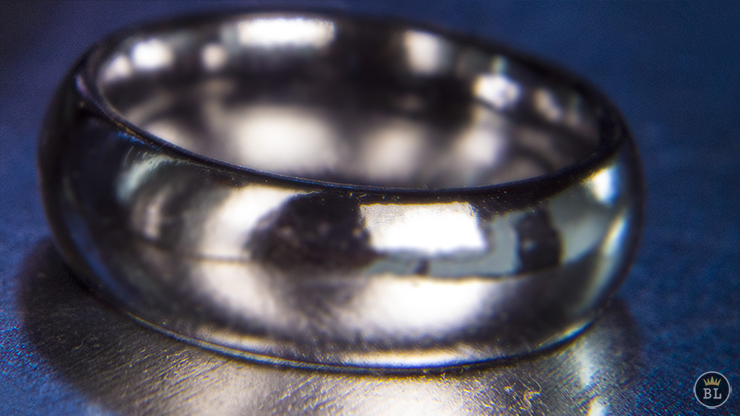 Ash and Ember Silver Curved Size 8 (2 Rings)