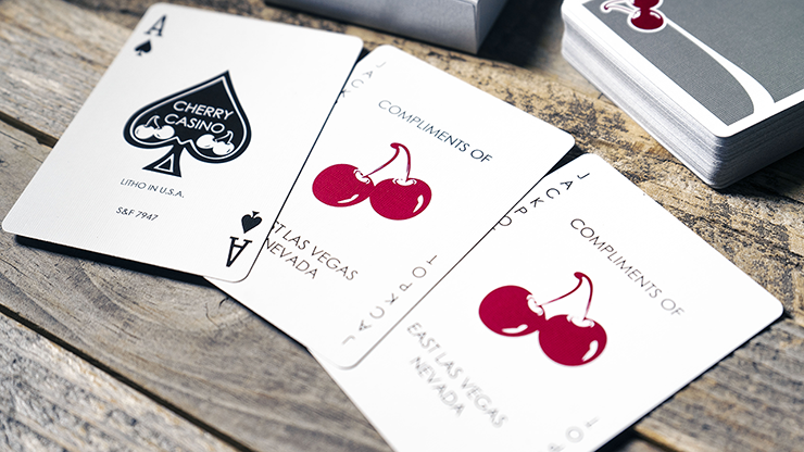 Cherry Casino House Deck (McCarran Silver) Playing Cards by