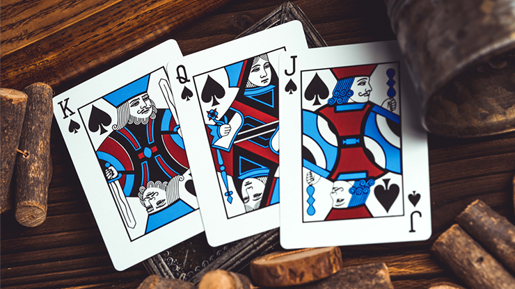 Smoke & Mirrors V9 (Blue) Standard Edition Playing Cards by Dan