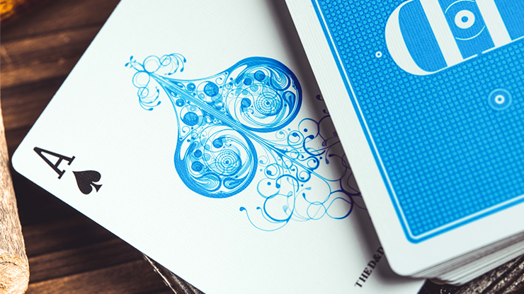 Smoke & Mirrors V9 (Blue) Standard Edition Playing Cards by Dan