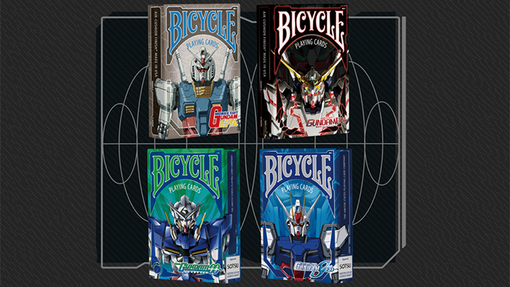 トランプ BICYCLE MOBILE SUIT GUNDAM Bicycle Gundam Playing Cards SET 4 Decks RX-78 Exia Strike