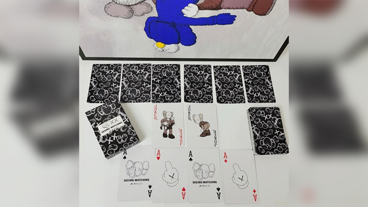 Kaws Seeing / Watching Black Edition Playing Cards - Murphy's