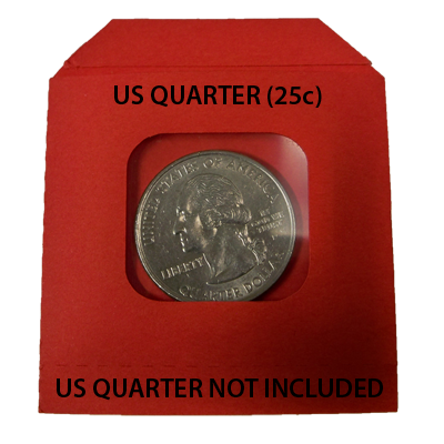 Nest of Wallet Refill Envelopes 50 units (Red with Window)