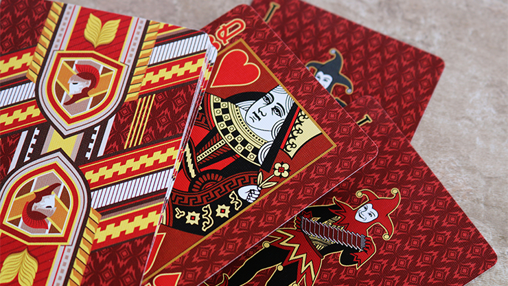 Bicycle Red Castle Playing Cards... MagicWorld Magic Shop