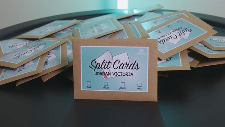 Split Cards 15 ct. (Red) by PCTC... MagicWorld Magic Shop