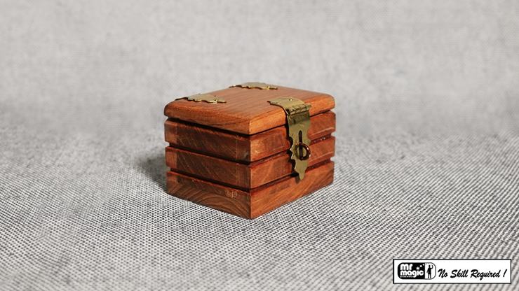 Quarter Go Box (Teak) by Mr. Magic... MagicWorld Magic Shop