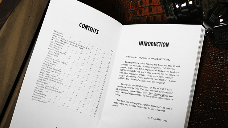 Novel Notions by Ian Adair - Book MagicWorld Magic Shop