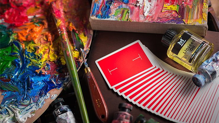 Classic T (Red) Playing Cards MagicWorld Magic Shop