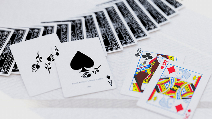 Black Roses Playing Cards MagicWorld Magic Shop