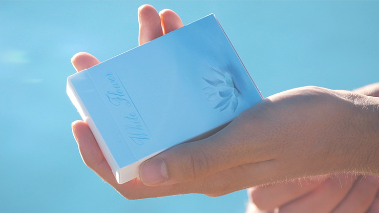 White Flower Playing Cards MagicWorld Magic Shop