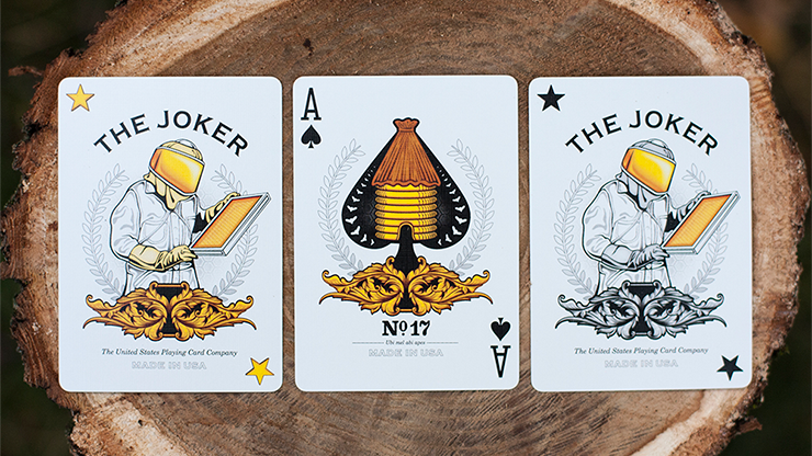 Honeybee V2 Playing Cards (Black) MagicWorld Magic Shop