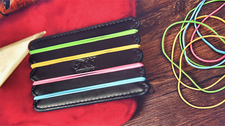 Rubber Band Leather Board (Black)... MagicWorld Magic Shop