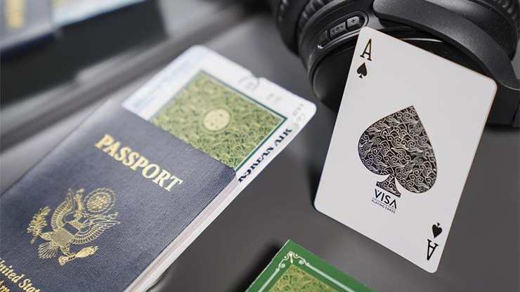 Green VISA Playing Cards by Patrick... MagicWorld Magic Shop