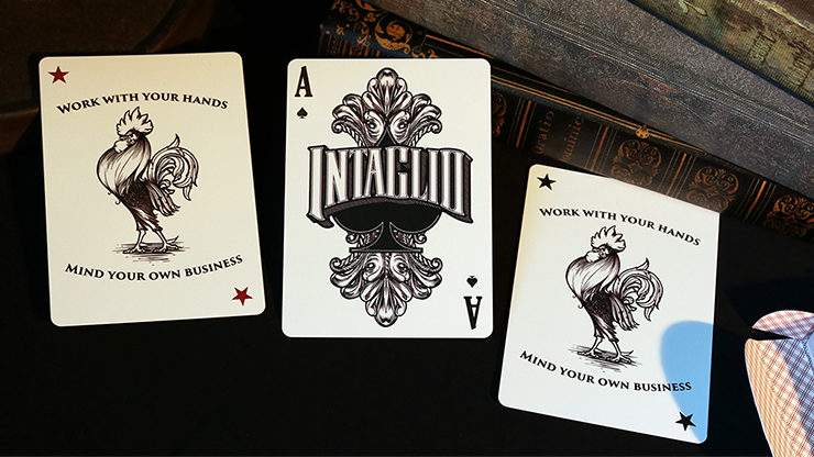 Intaglio Red Playing Cards by Jackson... MagicWorld Magic Shop