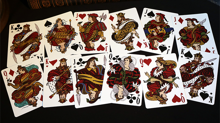 Intaglio Red Playing Cards by Jackson... MagicWorld Magic Shop