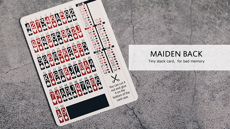 Bicycle Maiden Marked Playing Cards... MagicWorld Magic Shop