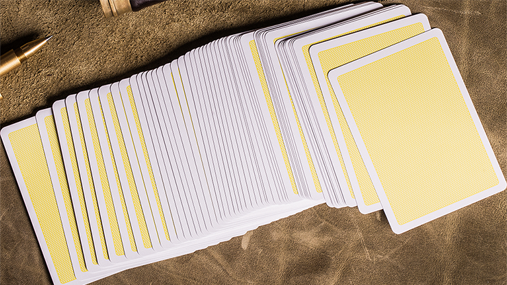 Steel Playing Cards (Yellow) by... MagicWorld Magic Shop