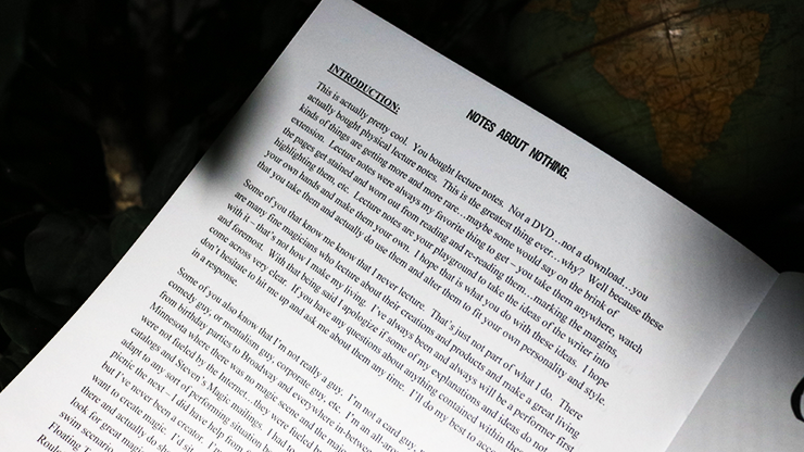 NOTES ABOUT NOTHING by Dan Sperry... MagicWorld Magic Shop