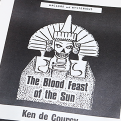 The Blood Fest of the Sun by Ken De Courcy - Book