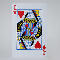 Bicycle Jumbo Queen of Hearts 2 of Club