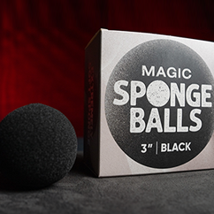 Magic Sponge Balls 4PK BLACK 3" by Murphy