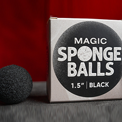 Magic Sponge Balls 50PK BLACK 1.5" by Murphy