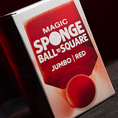 Magic Sponge Ball to Square JUMBO RED by Murphy