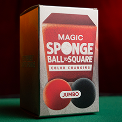 Magic Color Changing Sponge Ball to Square JUMBO 2.5" by Murphy