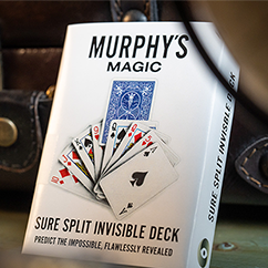 SURE SPLIT Invisible Deck Bicycle (Blue) by Murphy