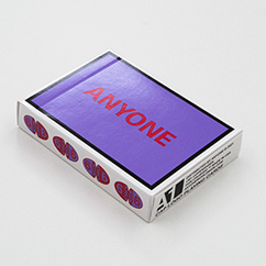 Purple/Red Cap Logo ANYONE Playing Cards