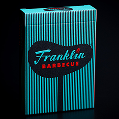 FRANKLIN BBQ RETRO BLACK PLAYING CARDS