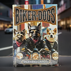 Biker Dogs Playing Cards by Collectable Playing Cards