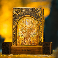 Portal Walnut Boxset Playing Cards by Ark Playing Cards