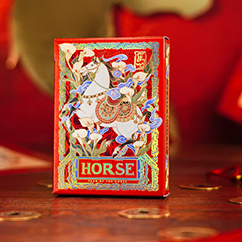 Year of the Horse (Red) Playing Cards by TCC Fashion
