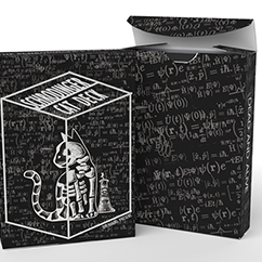 Schrodinger's Cat: Quantum Gilded Dead Black Playing Cards