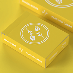 Black Roses Sunny Days Mini Playing Cards