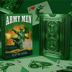 Army Men Playing Cards