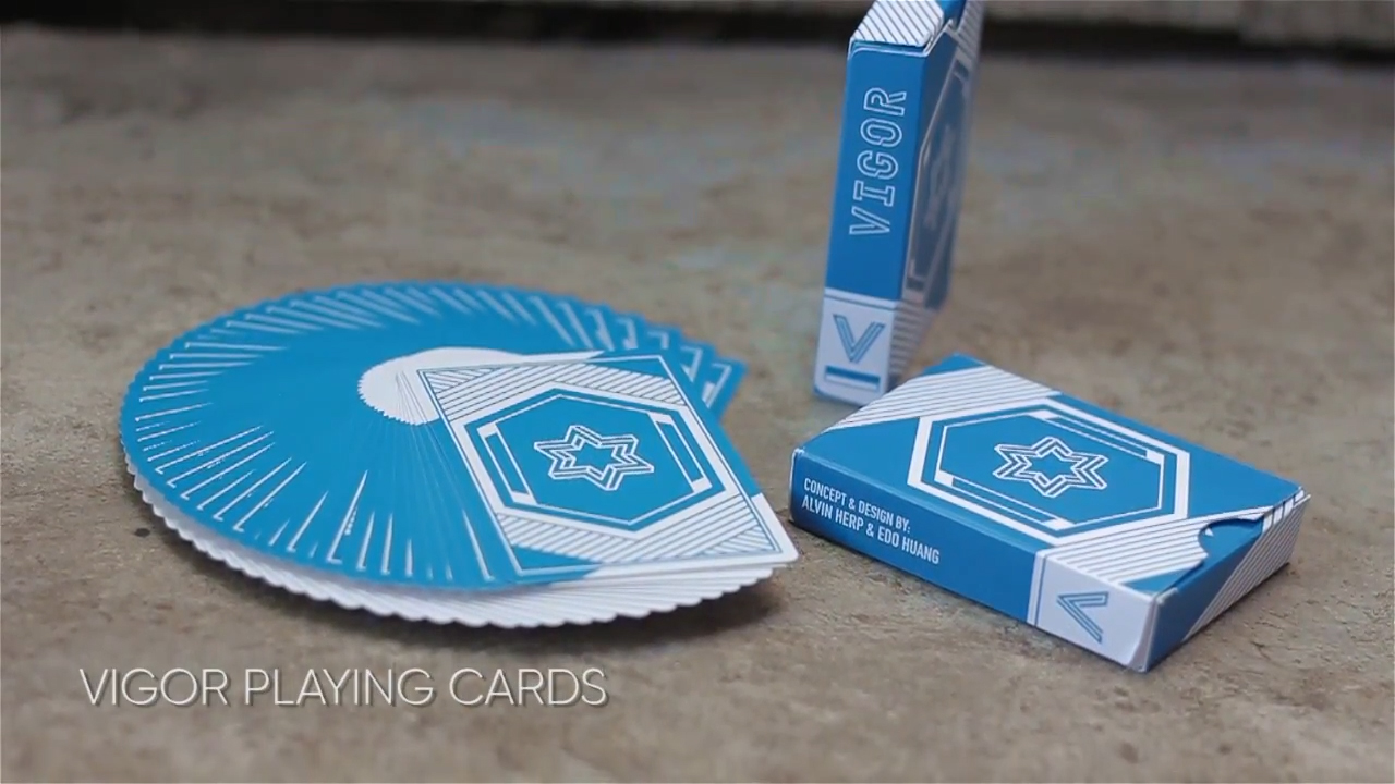 手品 wynn赤青デック Vigor Playing Cards: Blue Edition : マジックショップ