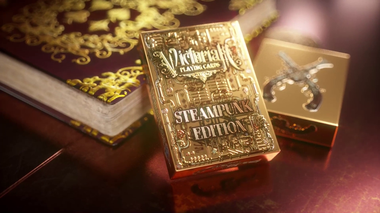 Victorian Steampunk (Gold) Playing Cards